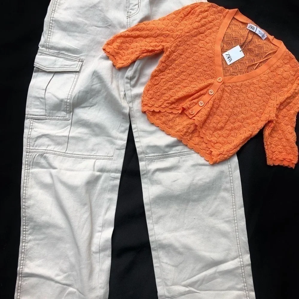 ZARA knit button top 3859/129